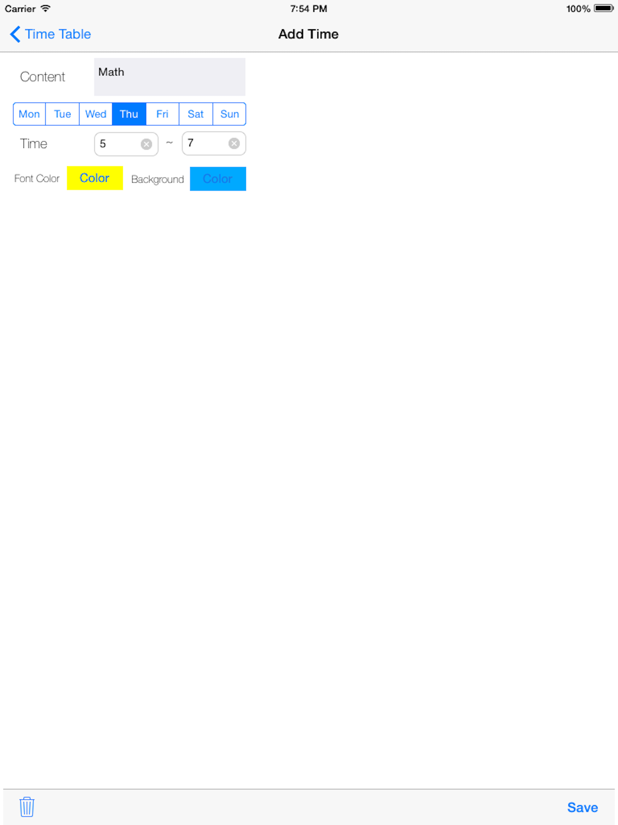 Timetable  ( Spread ) screenshot 4
