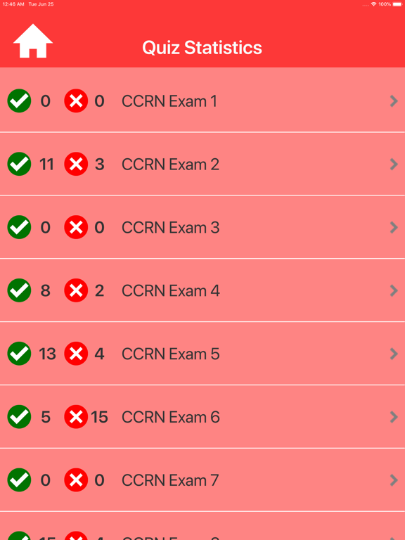 CCRN Nursing Quiz iPad screenshot