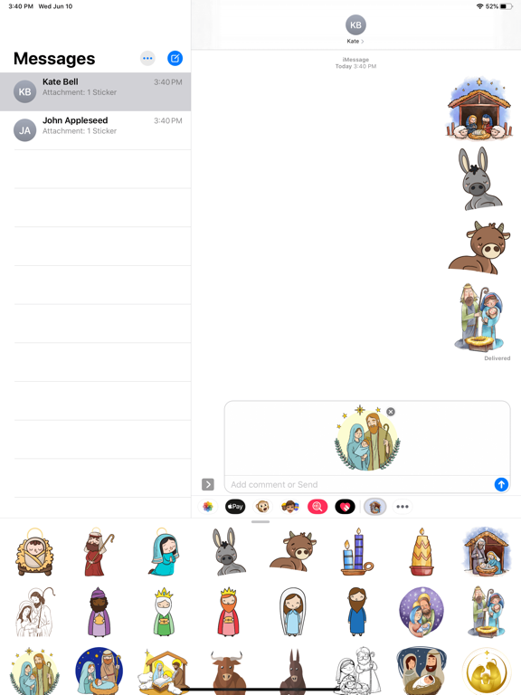 Screenshot #6 pour Cozy Nativity Scene Stickers