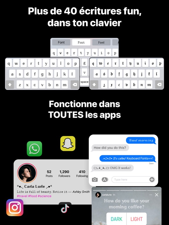 Screenshot #4 pour Clavier Police Écriture Texte