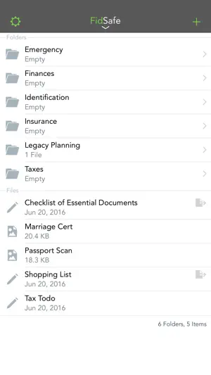 FidSafe screenshot 1