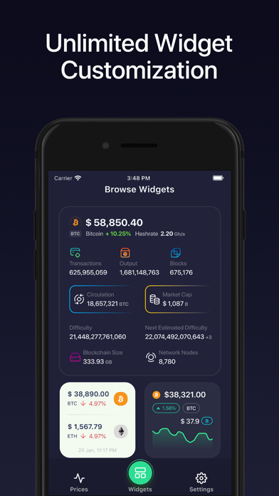 Coinlytics: Track BTC & Crypto Screenshot