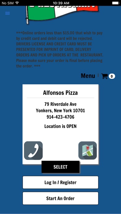 Alfonsos Pizza Screenshot 1 of 5