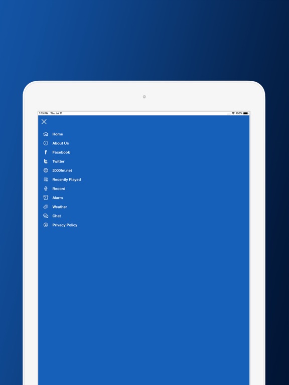 2000FM Network iPad screenshot 6 - Music app