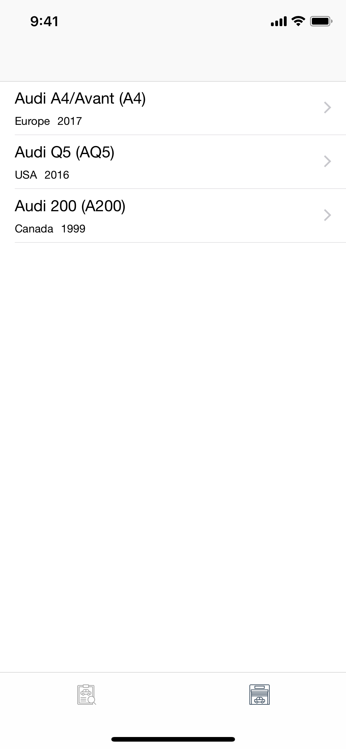 Car parts for Audi - diagrams