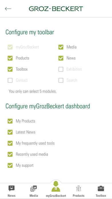myGrozBeckert Screenshot