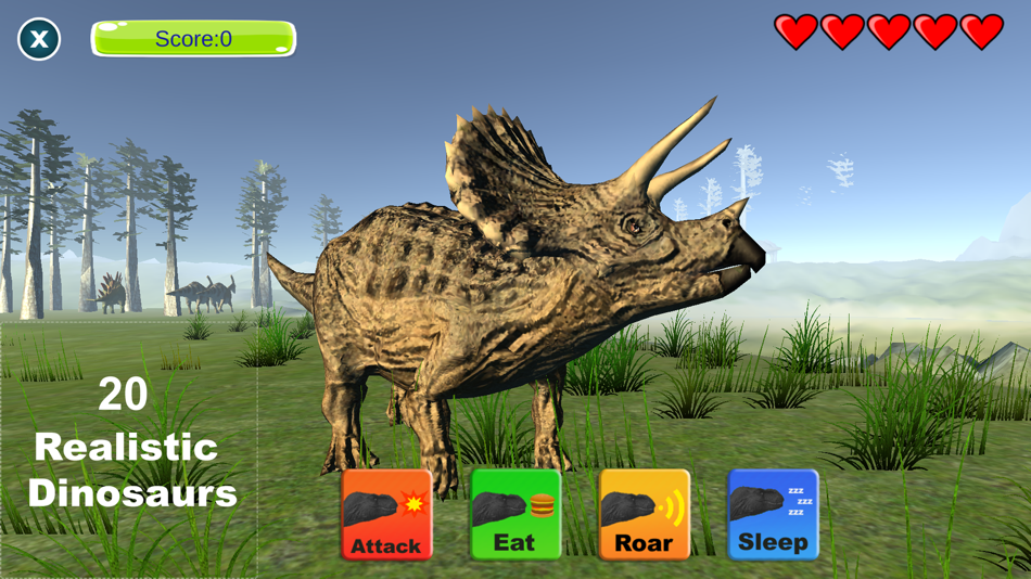 #2. Dinosaur Sim (iOS) By: 1788918 Alberta Ltd