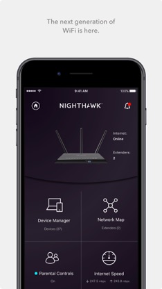 NETGEAR Nighthawk - WiFi App screenshot 1