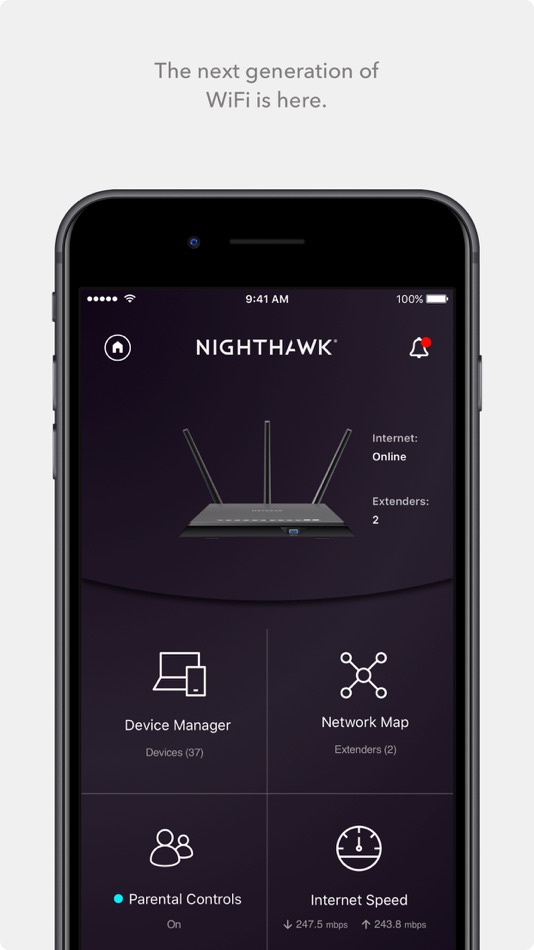 #1. NETGEAR Nighthawk - WiFi App (iOS) โดย: NETGEAR