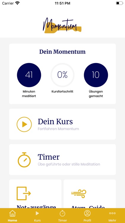 Momentum Application