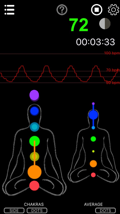 Screenshot 1 of iTHRVE chakra App