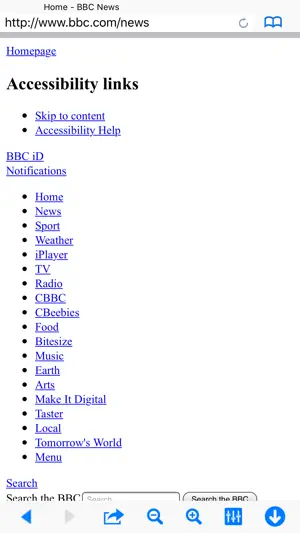 Text Browser screenshot 1