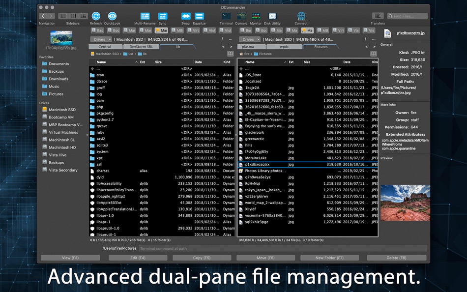 #1. DCommander 3 - File Manager (macOS) 由: DevStorm