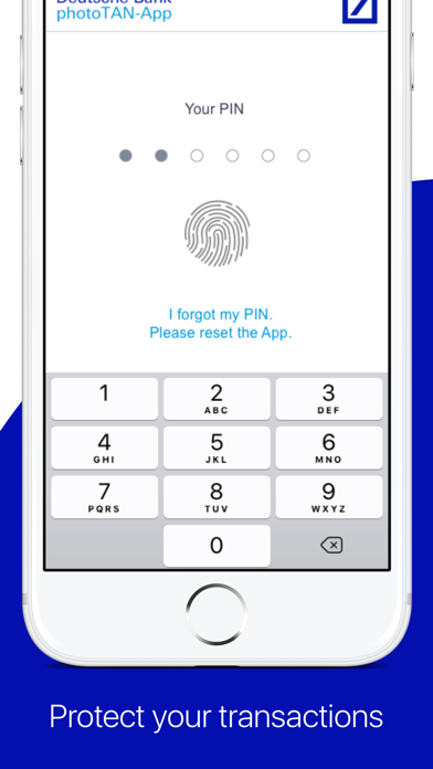 Deutsche Bank photoTAN iPhone screenshot 6 - Finance app