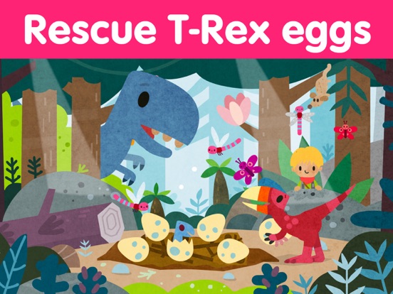 Dinosaur Puzzle Kid Dino Game iPad screenshot 6 - Education app