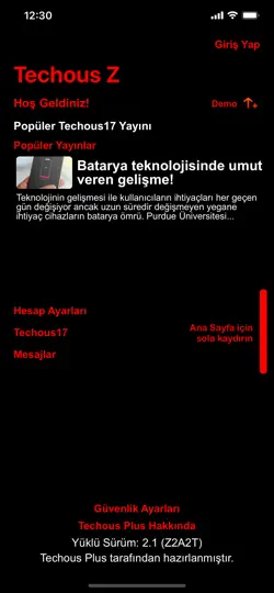 Techous Z iPhone Ekran Görüntüsü 1