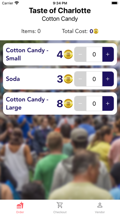 Taste of Charlotte Vendor Screenshot
