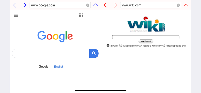 BrowserX2: 2 Browsers at Once Screenshot