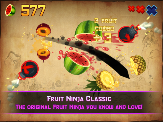 Fruit Ninja Classic iPad app afbeelding 1