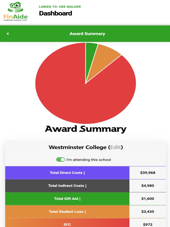 FinAide iPad screenshot 3 - Education app