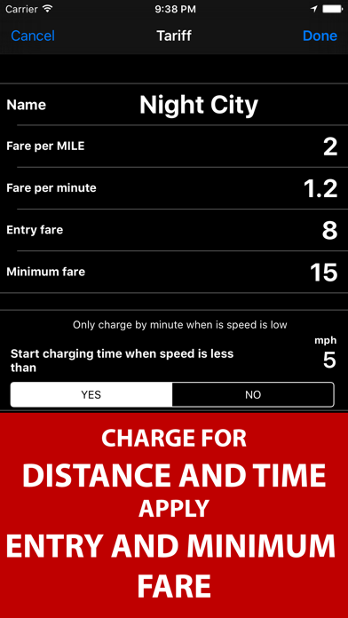 Taximeter. GPS taxi cab meter. Screenshot