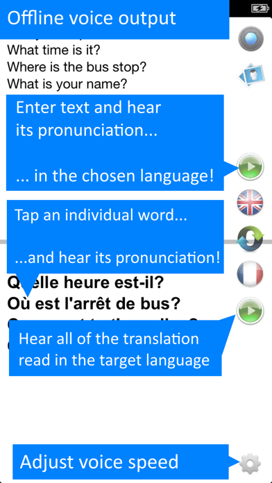 Offline French Translator App Screenshot