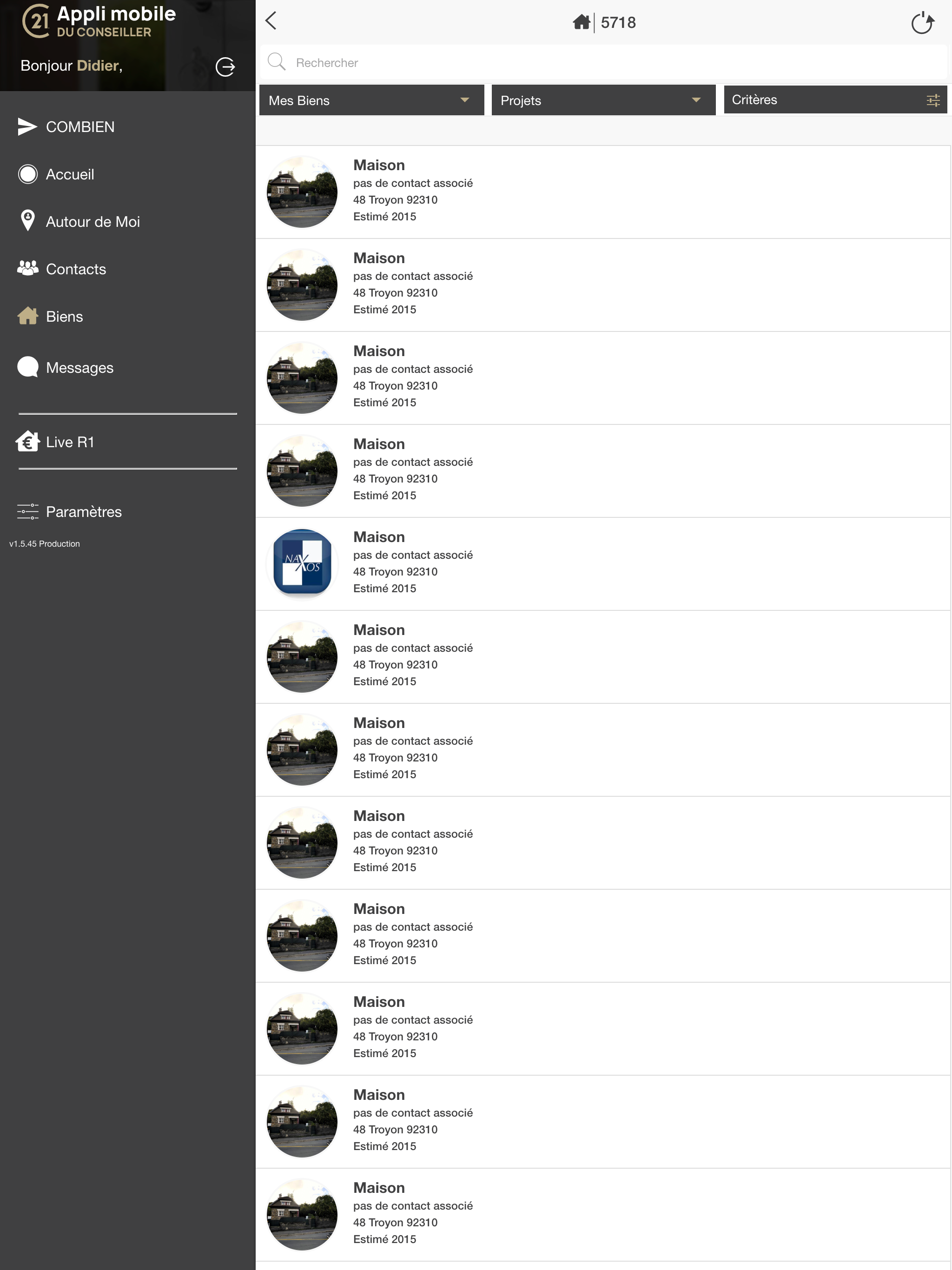 Appli mobile du conseiller screenshot 5