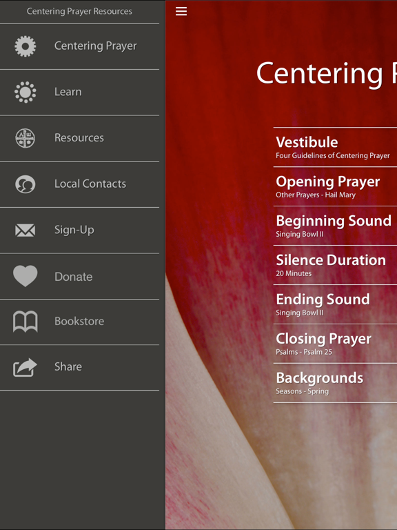 Centering Prayer iPad screenshot 5 - Health & Fitness app