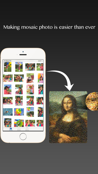 Screenshot #1 pour Mosaicify: Photo mosaic app
