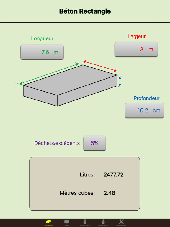Screenshot #4 pour Béton élite de la calculatrice