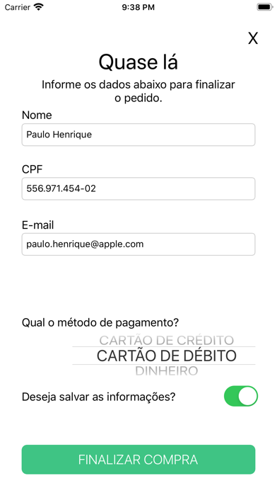 App screenshot