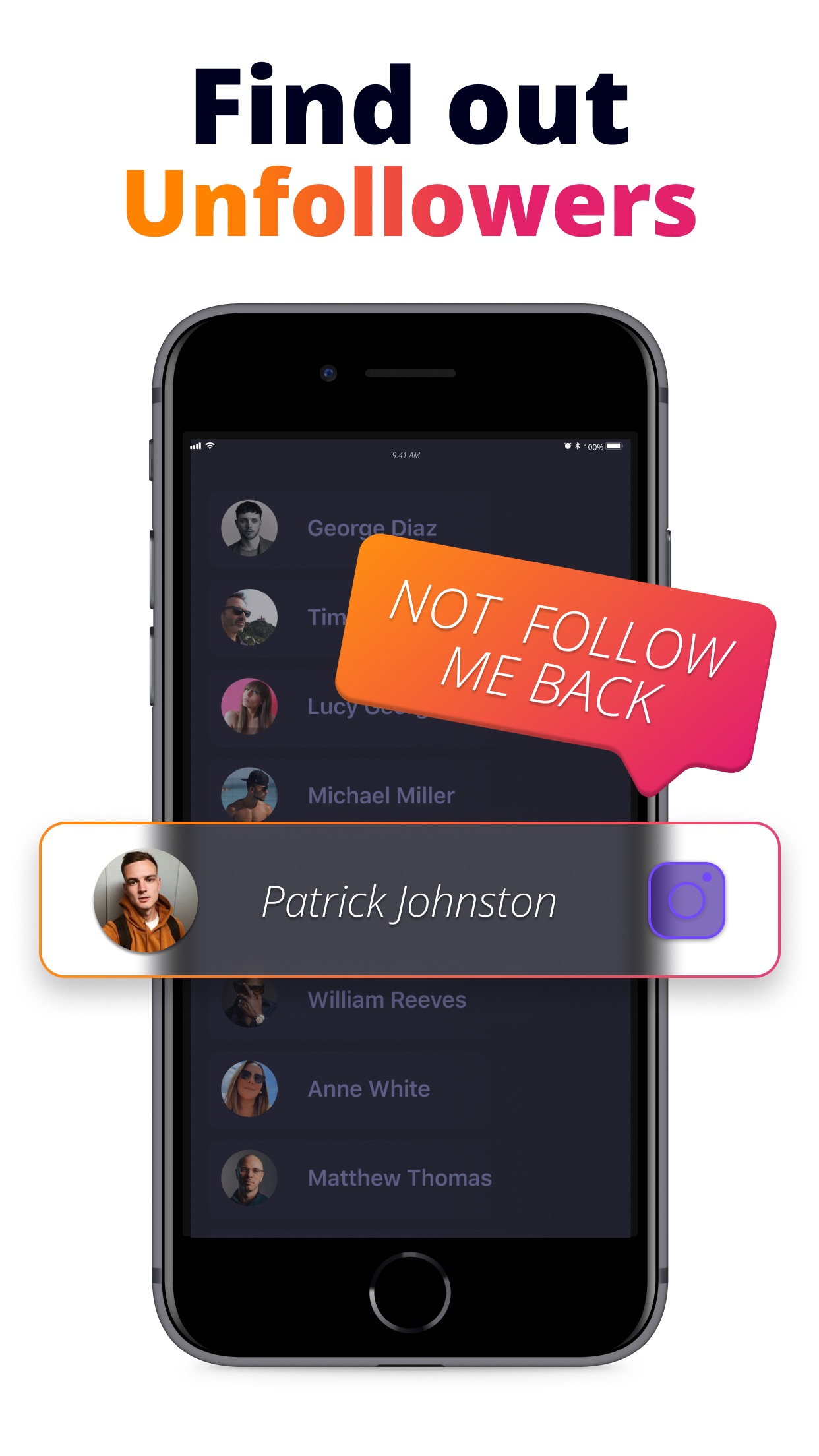 Unfollow Tracker: MyFollowers screenshot 2