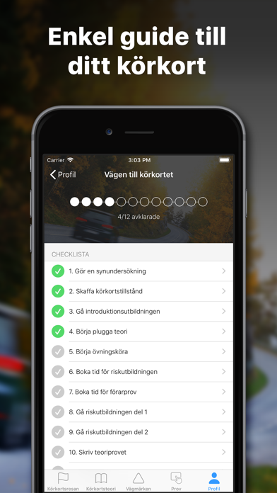 iKörkort App Store preview screenshot 10