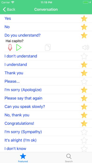 Learn Italian Quick Phrases Screenshot 2 of 7