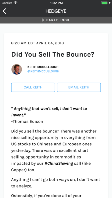 Screenshot #3 pour Hedgeye - App