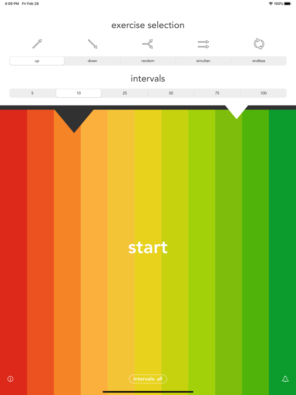 Auricula: Interval Ear Trainer iPad screenshot 1 - Music app