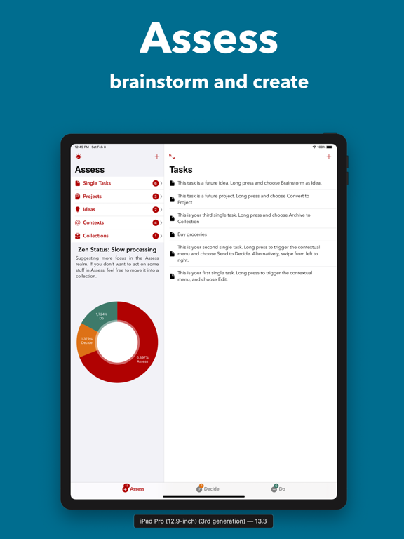 addTaskManager: ADD To Do List iPad screenshot