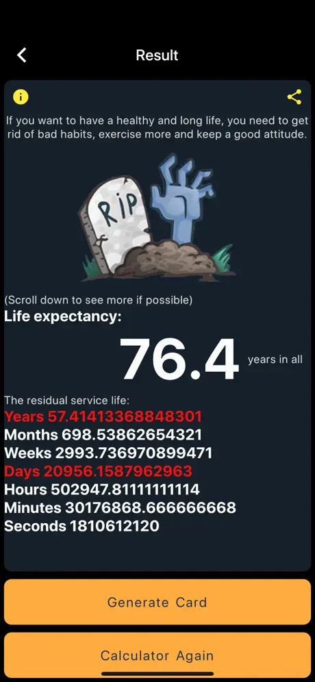 Countdown - When Will I Die?