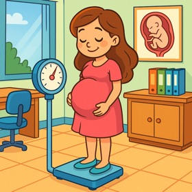 Medical magazine pregnant care