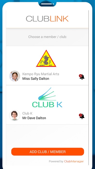 ClubLink app screenshot 2