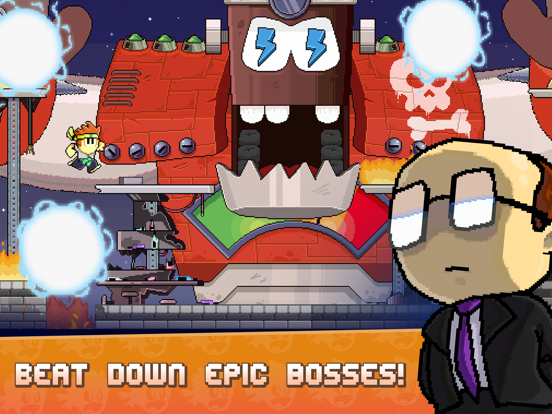 Dan The Man Platformer iPad app afbeelding 4