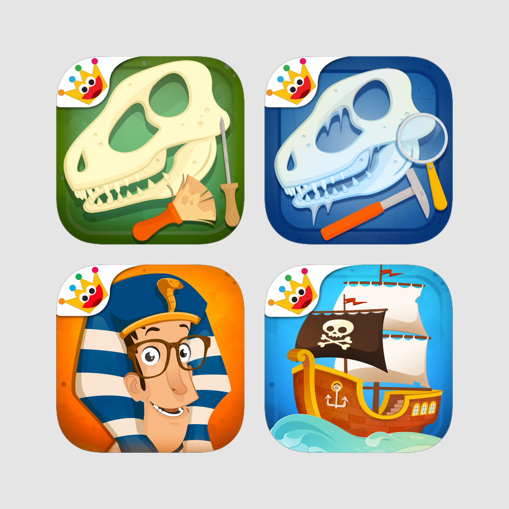 Get Joe Diamante Adventure – Dinosaur Coloring & Puzzles, Dig Simulator Games for Kids for iOS, iPhone, iPad Aso Report