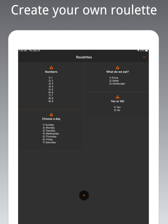 My Decision Roulette iPad screenshot 4 - Entertainment app