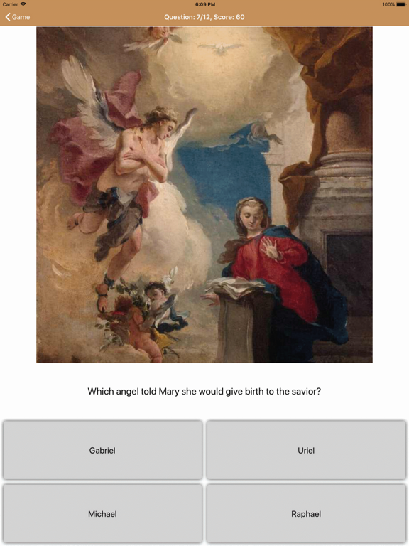 Bible Quiz Images iPad screenshot 1 - Games app