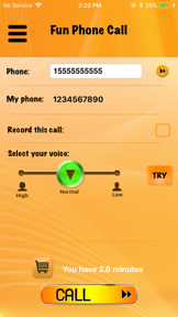 Fun Phone Call - IntCall screenshot