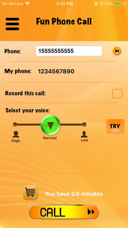 Fun Phone Call - IntCall screenshot 4 of 5