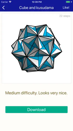 Origami 3D Crafts iPhone-skjermbilde 3