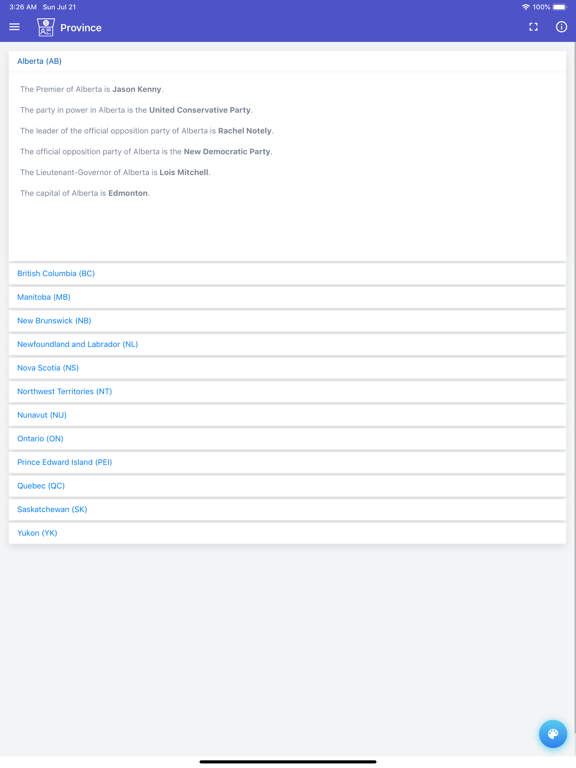 Canadian Citizenship Test Prep iPad screenshot