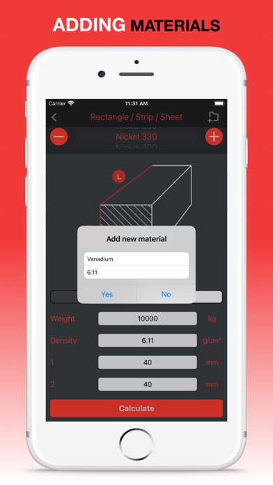 Rebar Weight. Metal Calculator