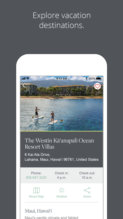 Westin® Vacation Club Screenshot